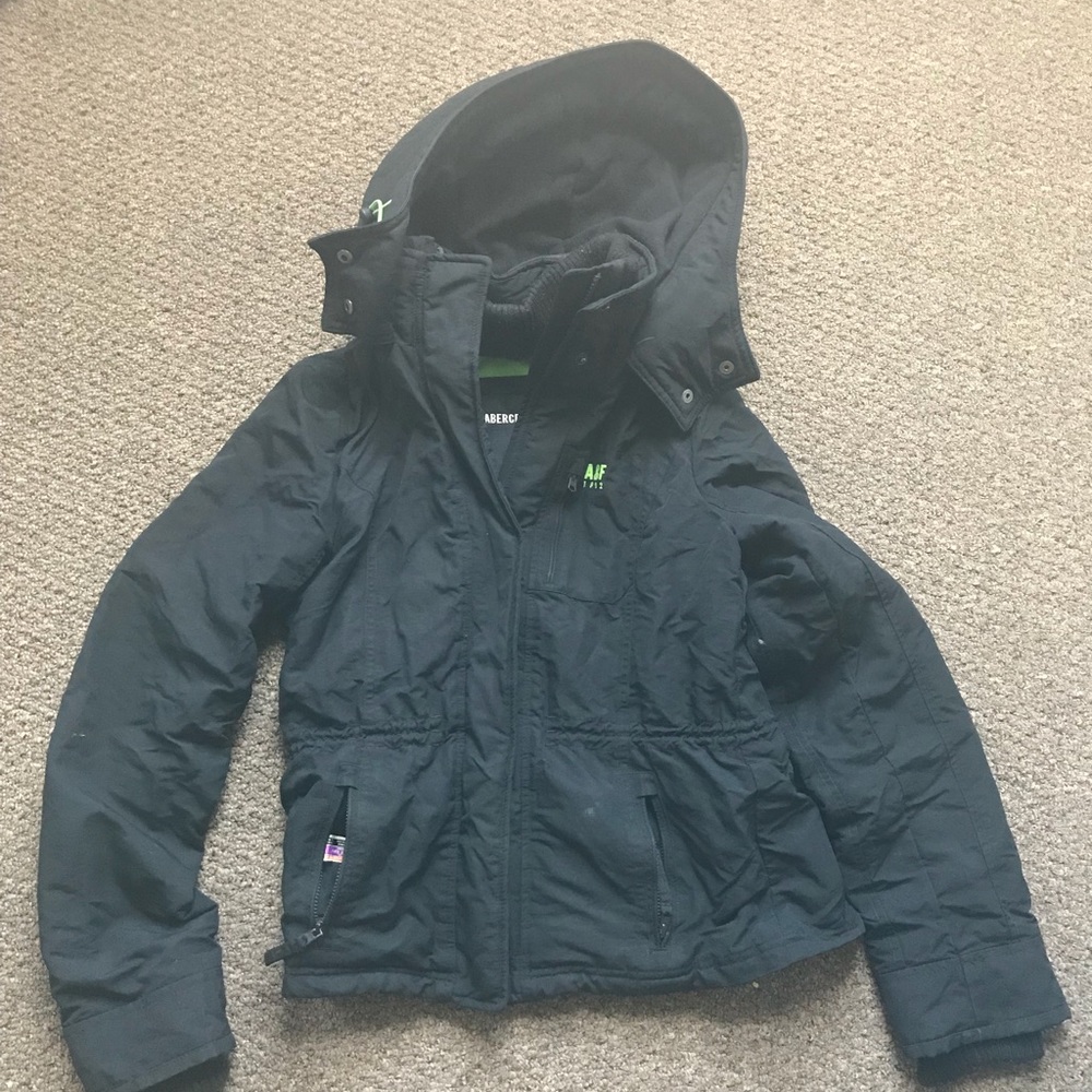 Abercrombie and Fitch winter jacket navy